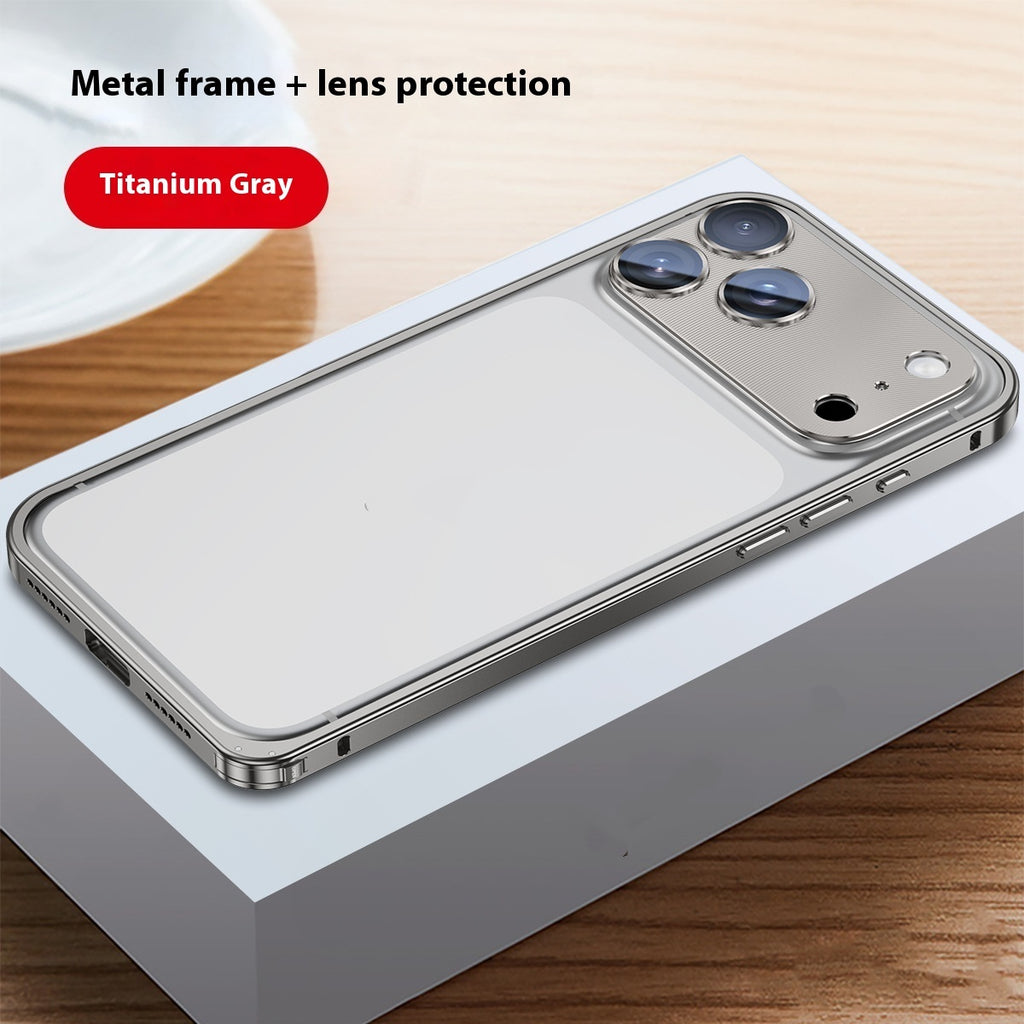 Applicable Metal Frame Phone Case Lens Protection