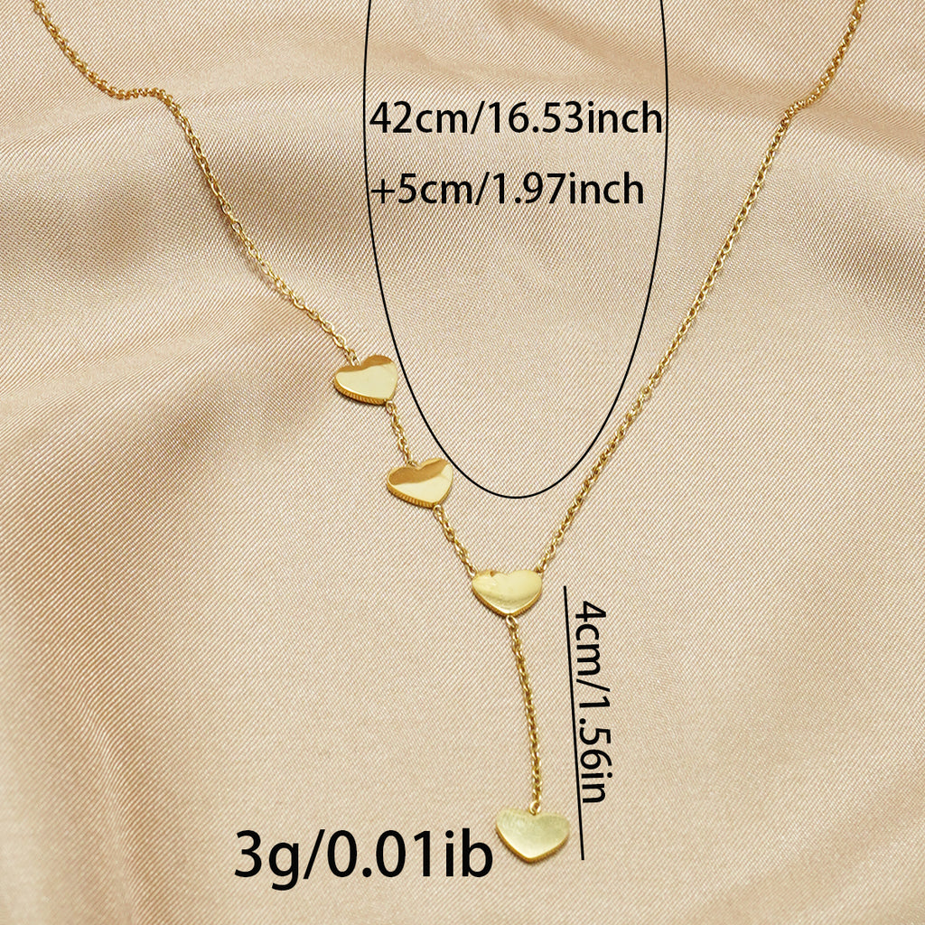 Lxalry 18K Gold Plated Celestial Necklace   Butterfly & Heart Charm Stainless Steel Jewelry  Skin Safe Hypoallergenic Gift For Women Wife Mom Romantic Everyday  Wedding Glow