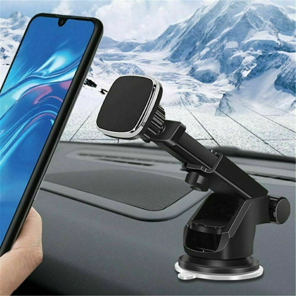 Magnetic Car Phone Mount - 360° Adjustable Dashboard & Windshield Holder