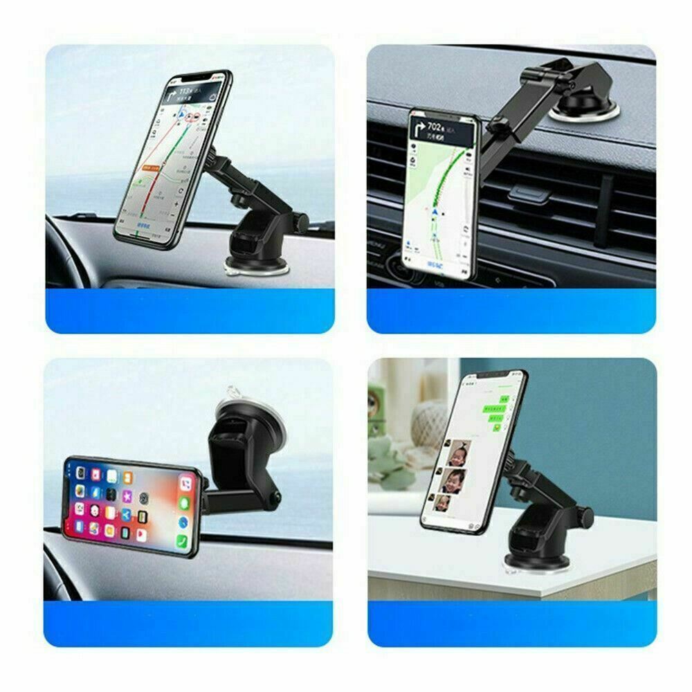 Magnetic Car Phone Mount - 360° Adjustable Dashboard & Windshield Holder