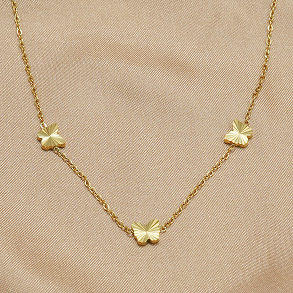 Lxalry Gold Stainless Steel Heart Jewelry Set For Women & Girls - Minimalist Cutout Necklace & Stud Earrings, Waterproof, Hypoallergenic, Tarnish-Free, Gift For Birthday, Wedding, Anniversary, Summer