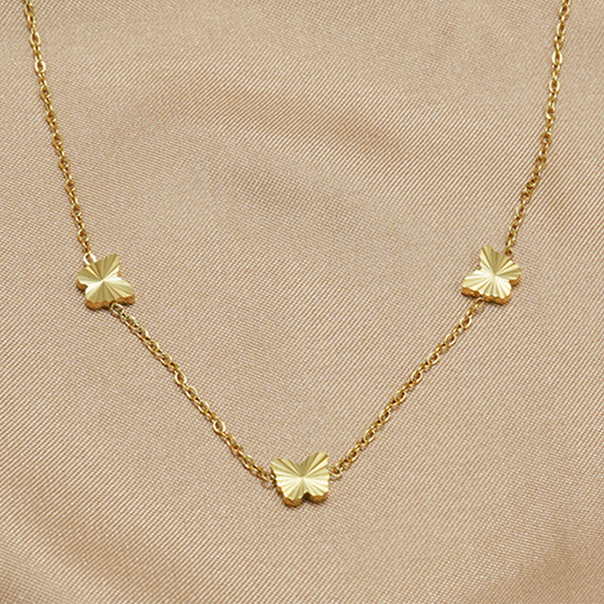 Lxalry Gold Stainless Steel Heart Jewelry Set For Women & Girls - Minimalist Cutout Necklace & Stud Earrings, Waterproof, Hypoallergenic, Tarnish-Free, Gift For Birthday, Wedding, Anniversary, Summer