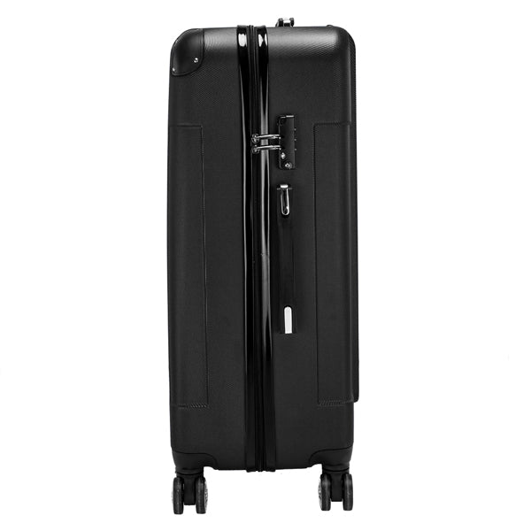3-in-1 ABS Trolley Case 20 Inches-24 Inches-28 Inches Black