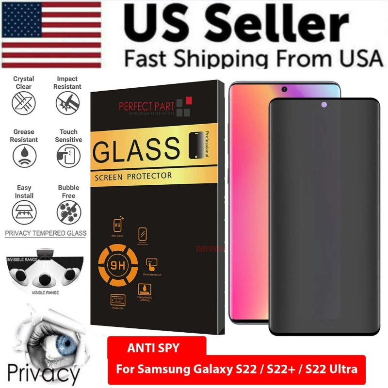 Privacy Tempered Glass Screen Protector For  Galaxy S23 S22 Ultra Plus