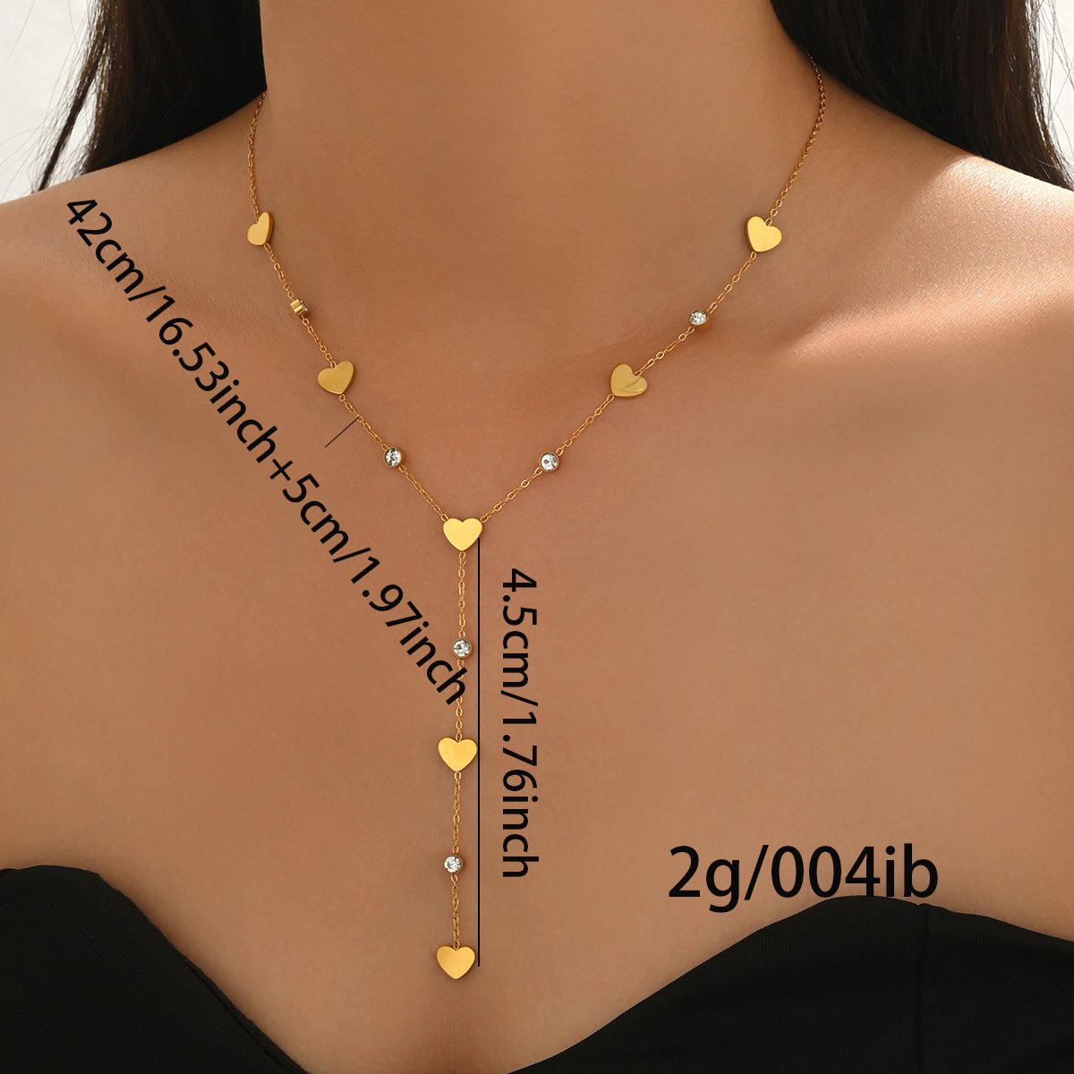 Lxalry 18K Gold Plated Rhinestone Necklace  Recycled Stainless Steel Modern Minimalist Jewelry Hypoallergenic  Ocean Safe Gift For Women Wife Mom Everyday Glam With Golden Hour Glow