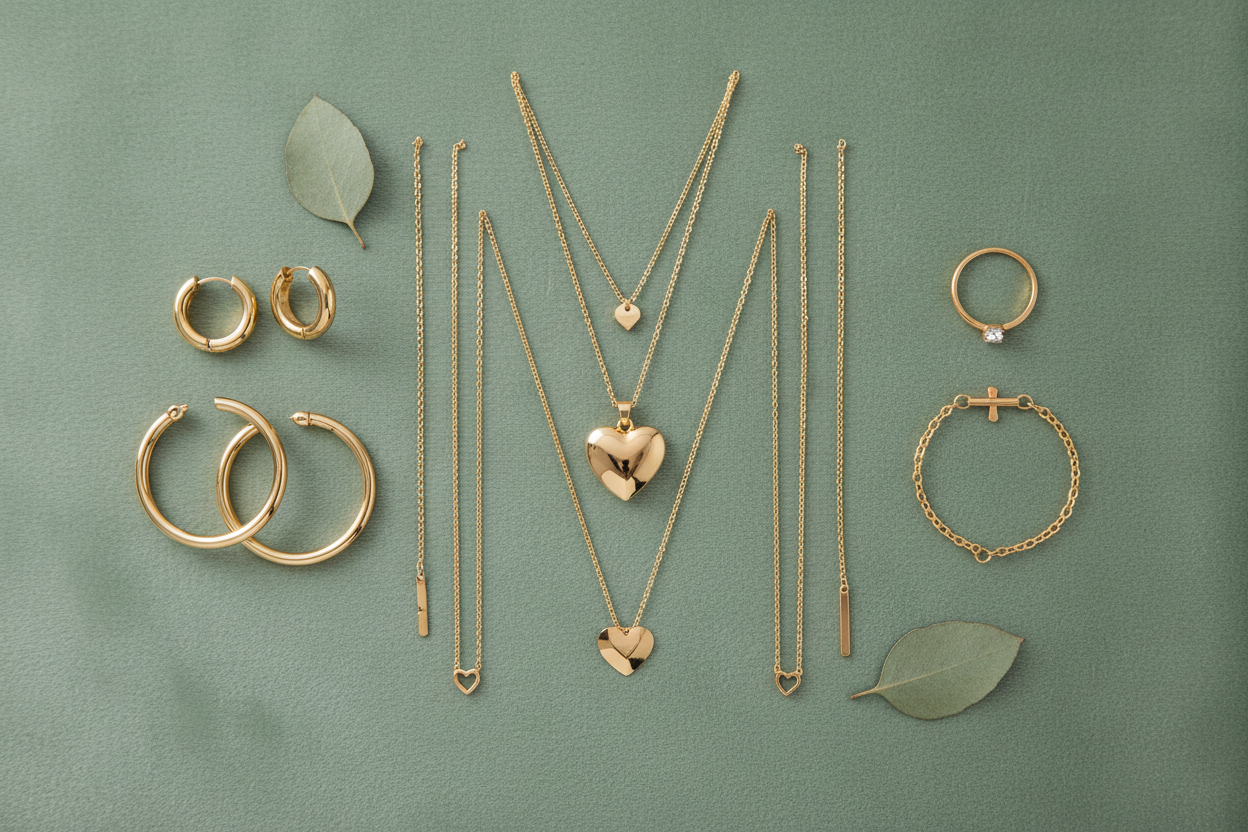 Square Gold Jewelry Image