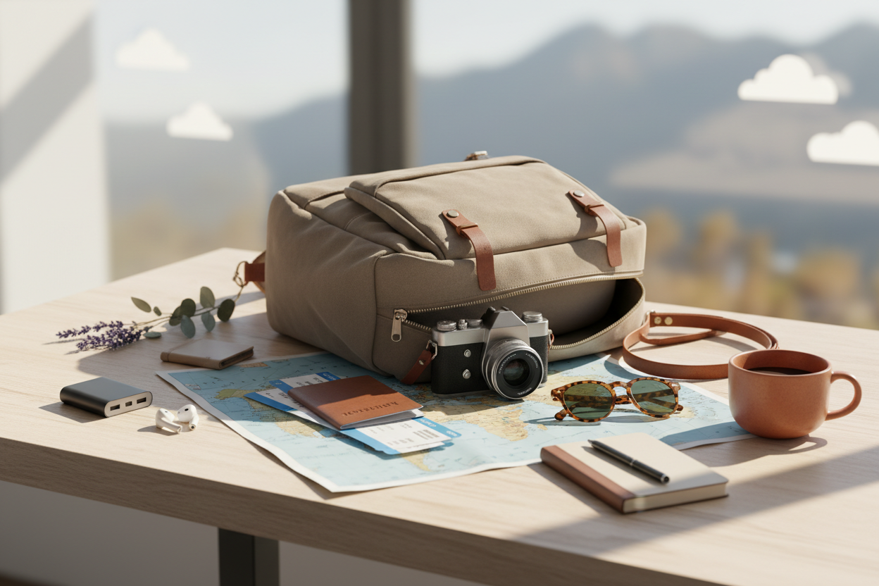 Travel and Bags Collection Background